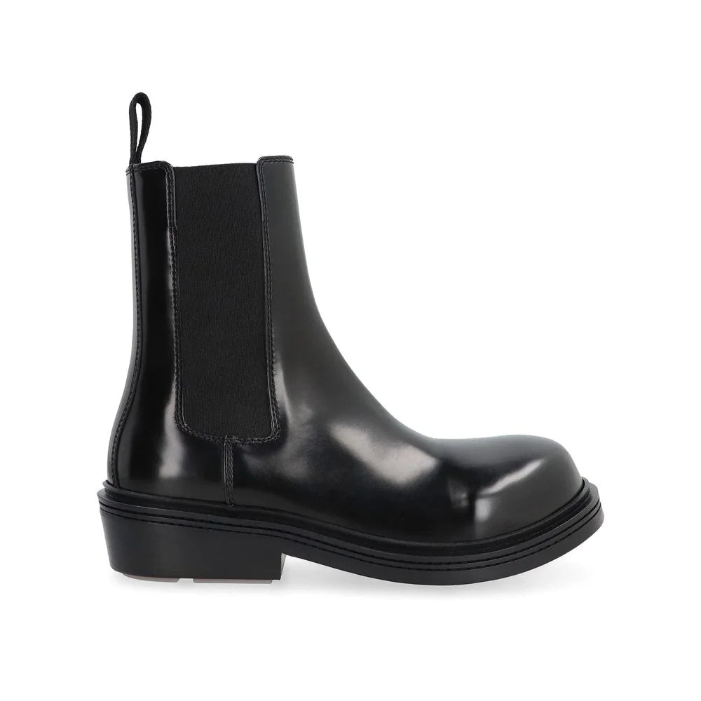 Bottega Veneta Black Calfskin Chelsea Boots
