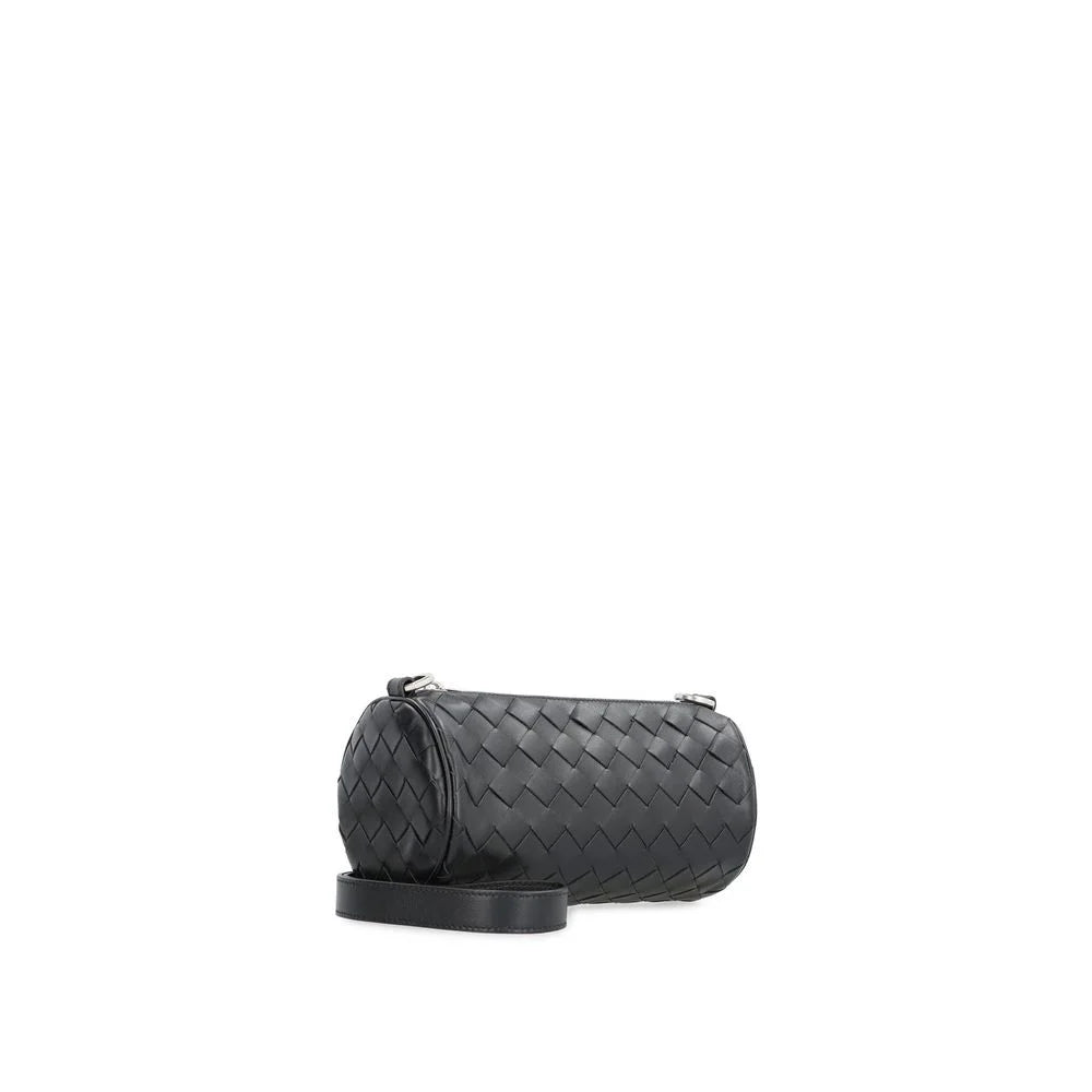 Bottega Veneta Black Calfskin Shoulder Bag