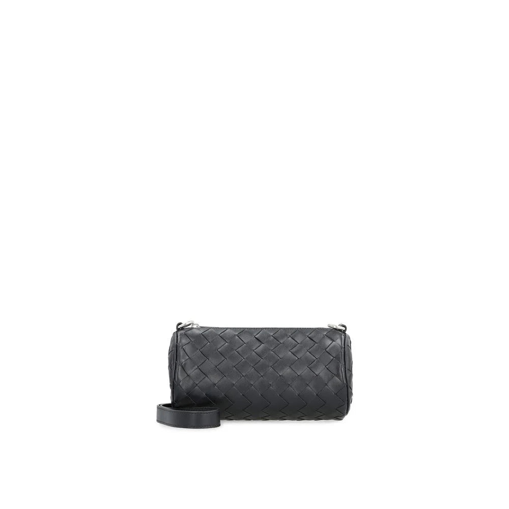Bottega Veneta Black Calfskin Shoulder Bag