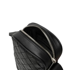 Bottega Veneta Black Lamb Leather Crossbody Bag