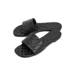 Bottega Veneta Black Lamb Leather Mules - EU36/US6