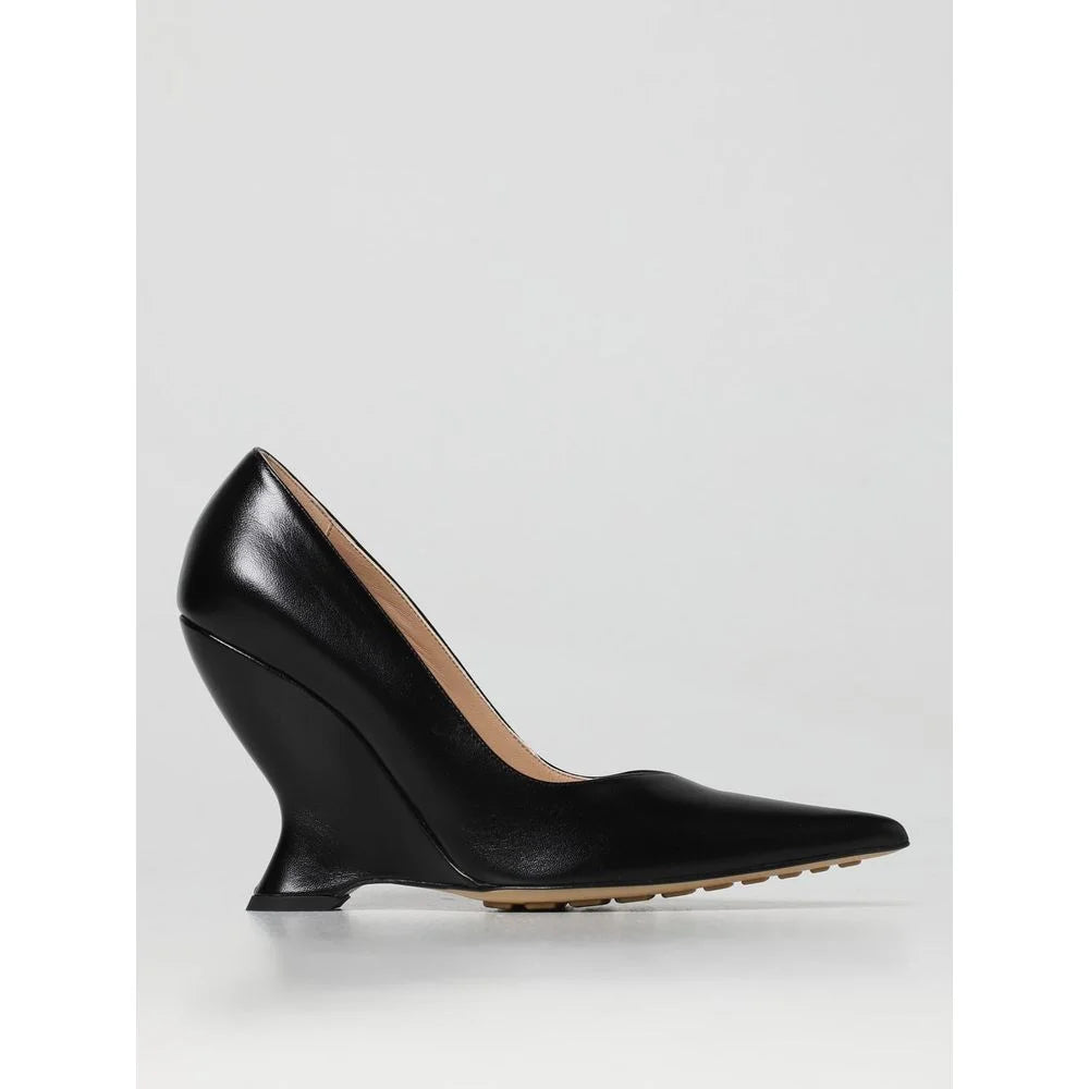 Bottega Veneta Black Leather High Heel Pumps - EU40/US10