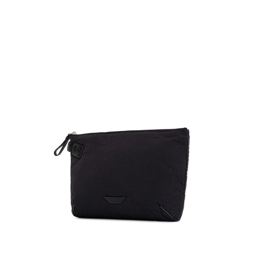 Bottega Veneta Black Nylon Clutch Bag - Clutch Bags
