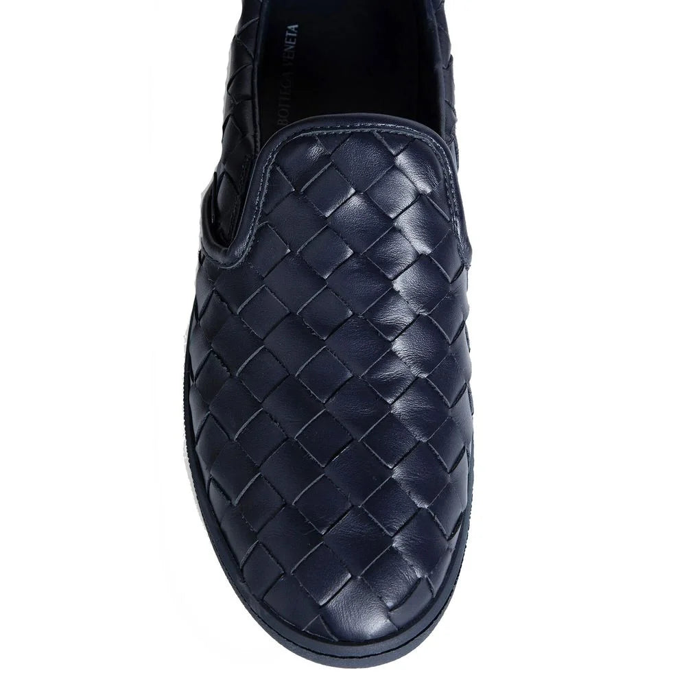 Bottega Veneta Blue Calfskin Low Top Sneakers - EU40/US7 - Sneakers
