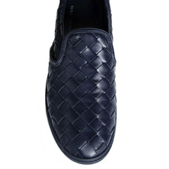 Bottega Veneta Blue Calfskin Low Top Sneakers - EU40/US7 - Sneakers