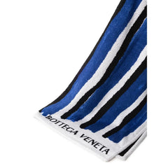 Bottega Veneta Blue Cotton Beach Towel - Beach Towels