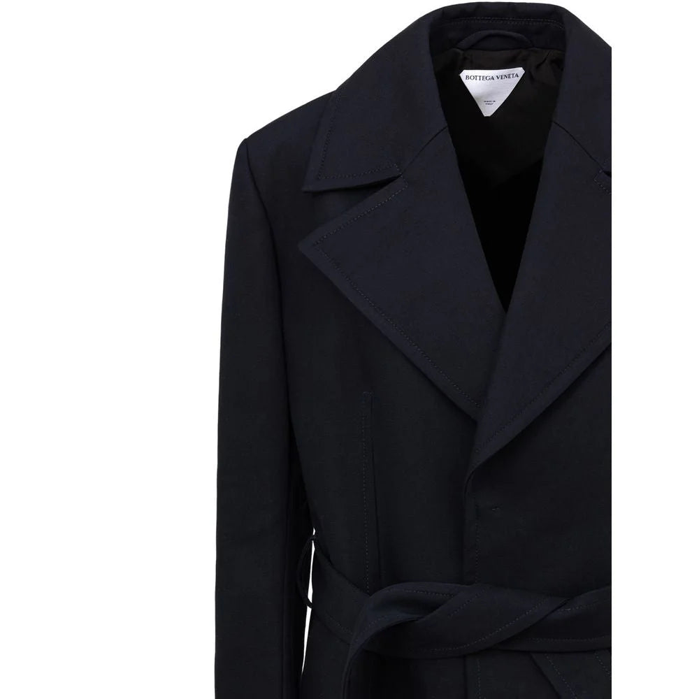 Bottega Veneta Blue Cotton Trench Coat - IT44|L - Trench Coats