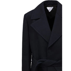 Bottega Veneta Blue Cotton Trench Coat - IT44|L - Trench Coats