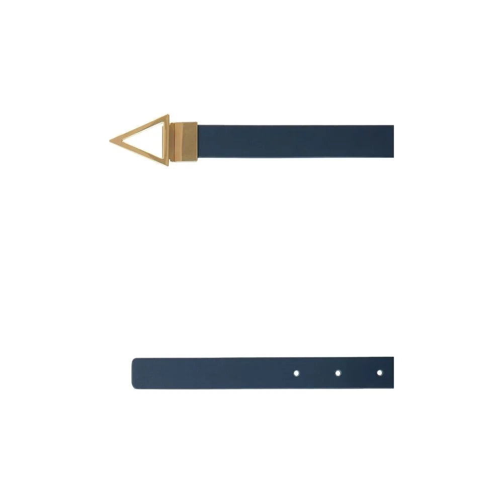 Bottega Veneta Blue Leather Regular Belt - 80 cm / 32 Inches