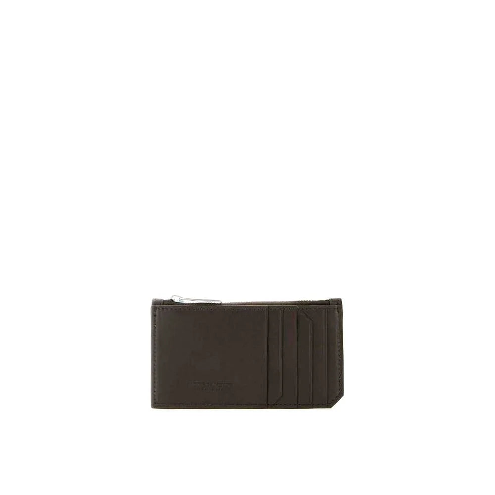 Bottega Veneta Brown Calfskin Cardholder