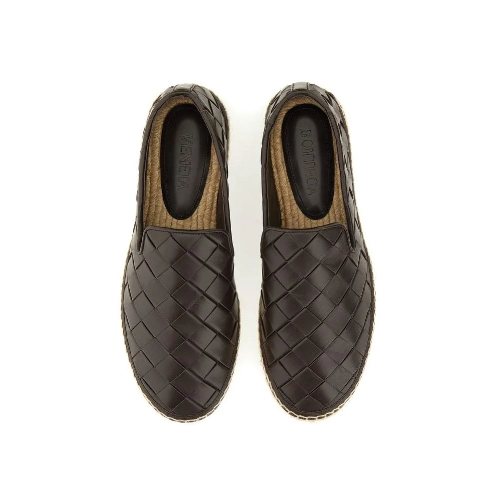 Bottega Veneta Brown Calfskin Espadrilles - EU37/US7