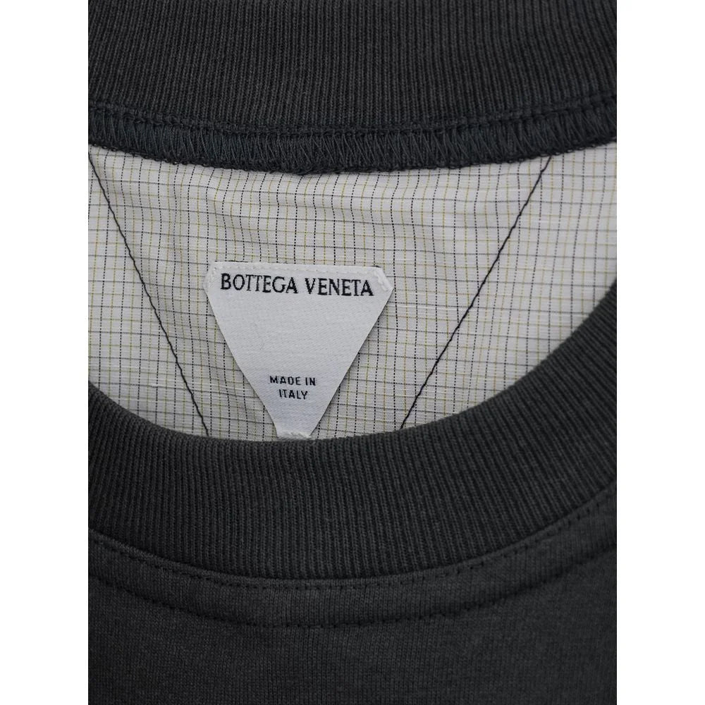 Bottega Veneta Gray Cotton T-Shirt - S - T-Shirts