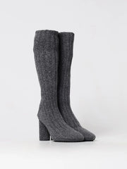 Bottega Veneta Gray Wool Over The Knee - EU37/US7