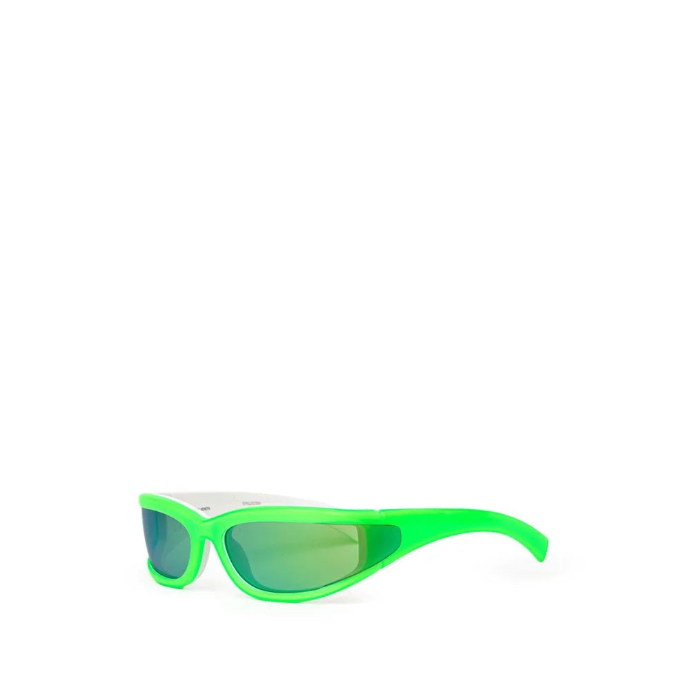 Bottega Veneta Green Acetate Sunglass - Sunglasses