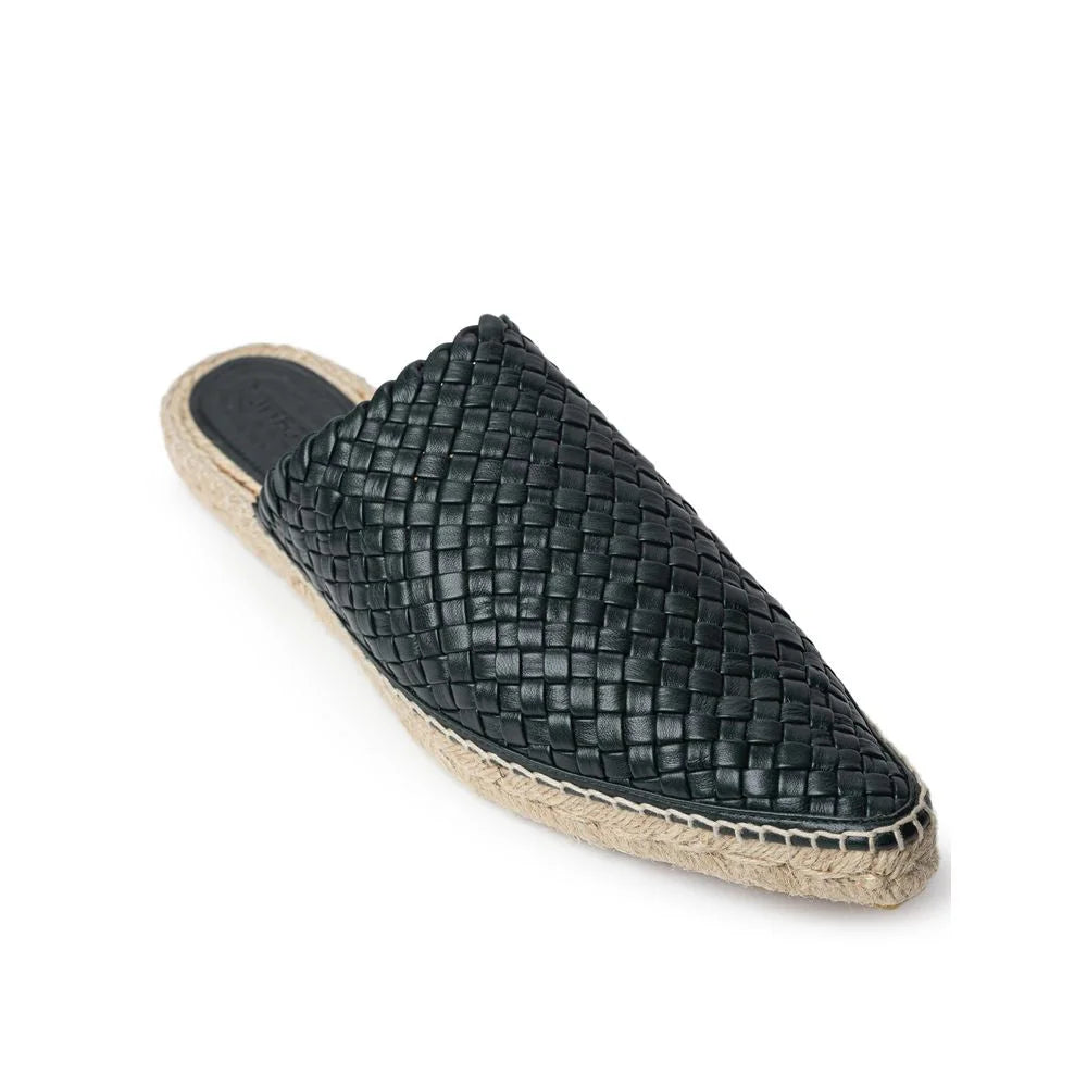 Bottega Veneta Green Leather Espadrille - EU40/US10 - Flats