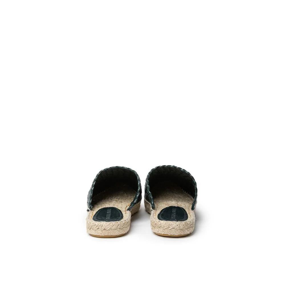 Bottega Veneta Green Leather Espadrille - EU40/US10 - Flats