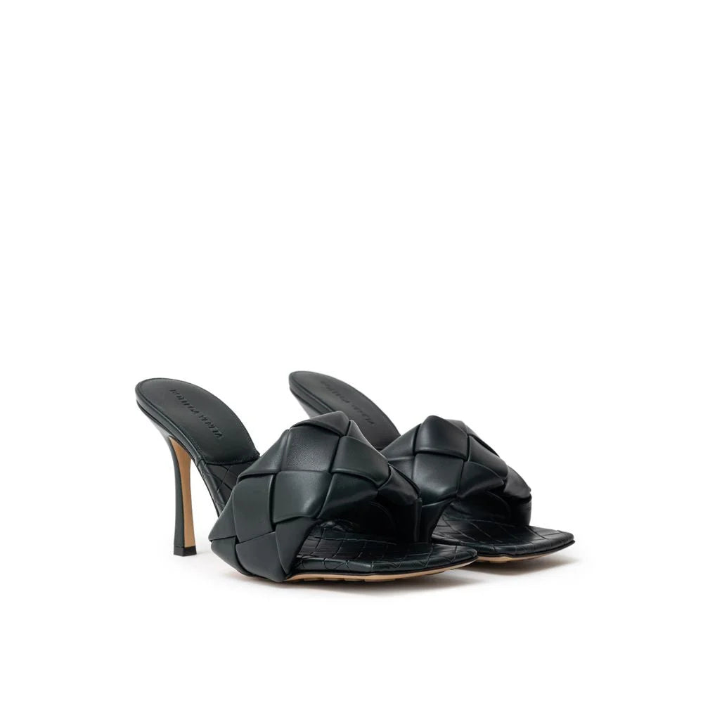 Bottega Veneta Green Leather Sandal - EU37.5/US7.5 - Sandals