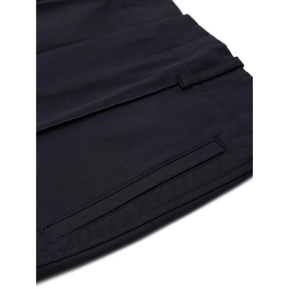 Bottega Veneta Navy Blue Cotton Pant - Trousers