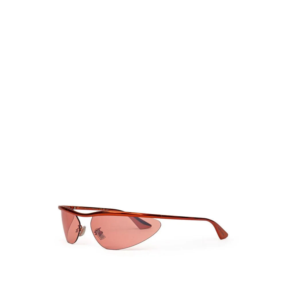 Lunettes de soleil Bottega Veneta orange en métal