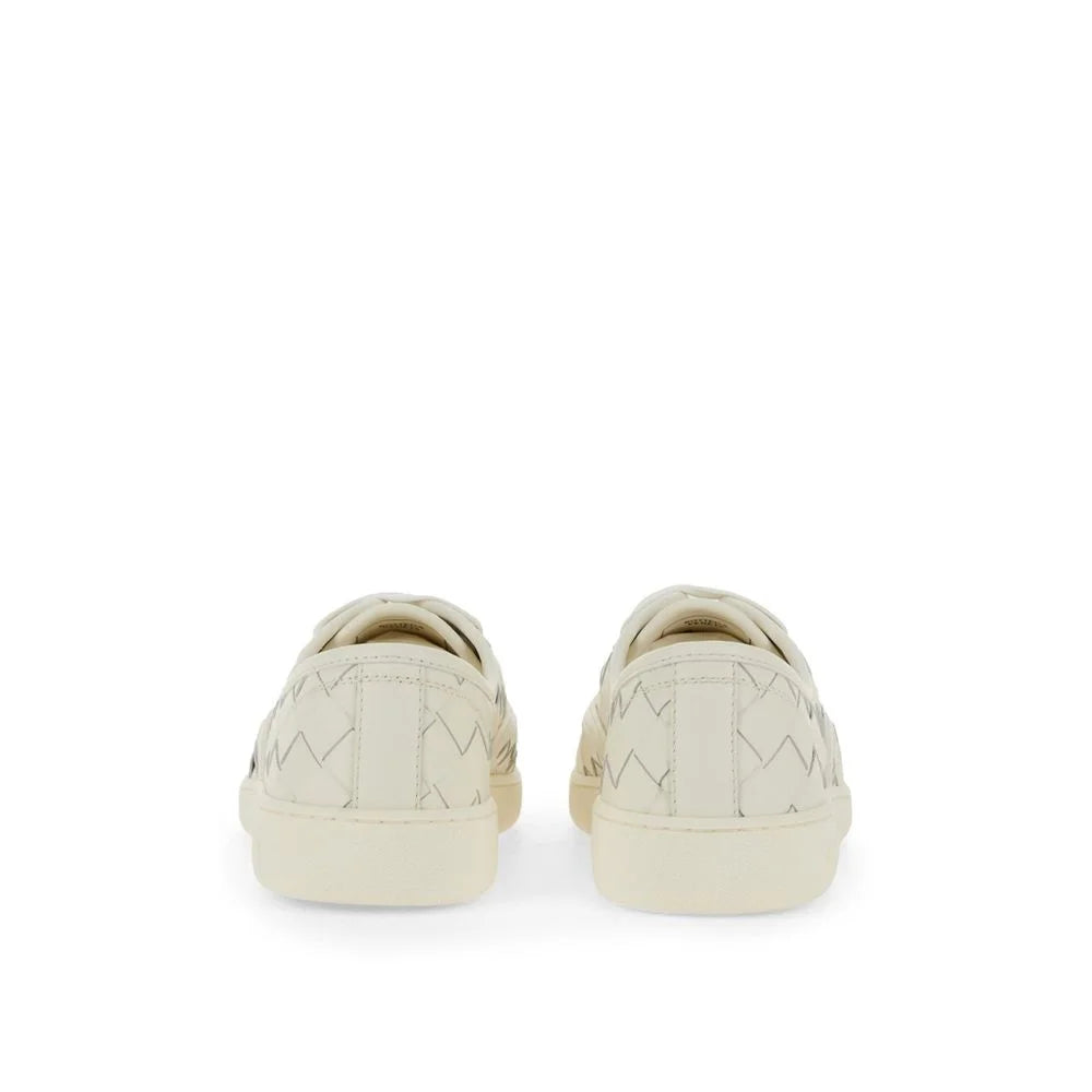 Bottega Veneta White Calfskin Low Top Sneakers - EU39/US6