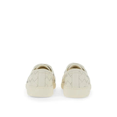 Bottega Veneta White Calfskin Low Top Sneakers - EU39/US6