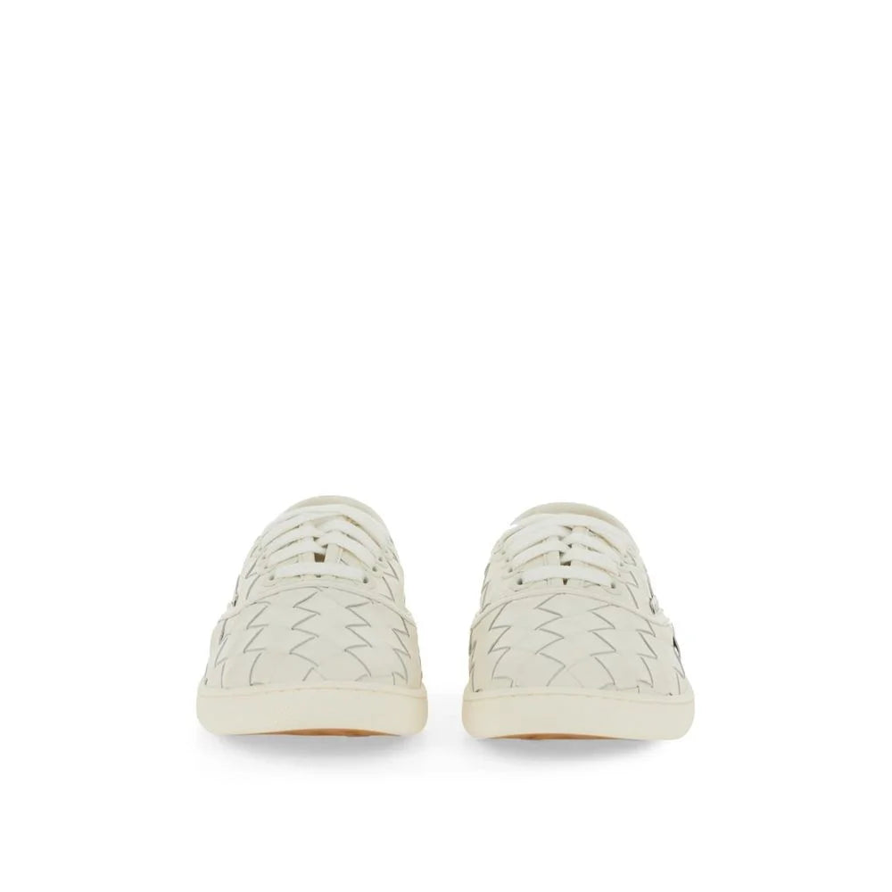 Bottega Veneta White Calfskin Low Top Sneakers - EU39/US6