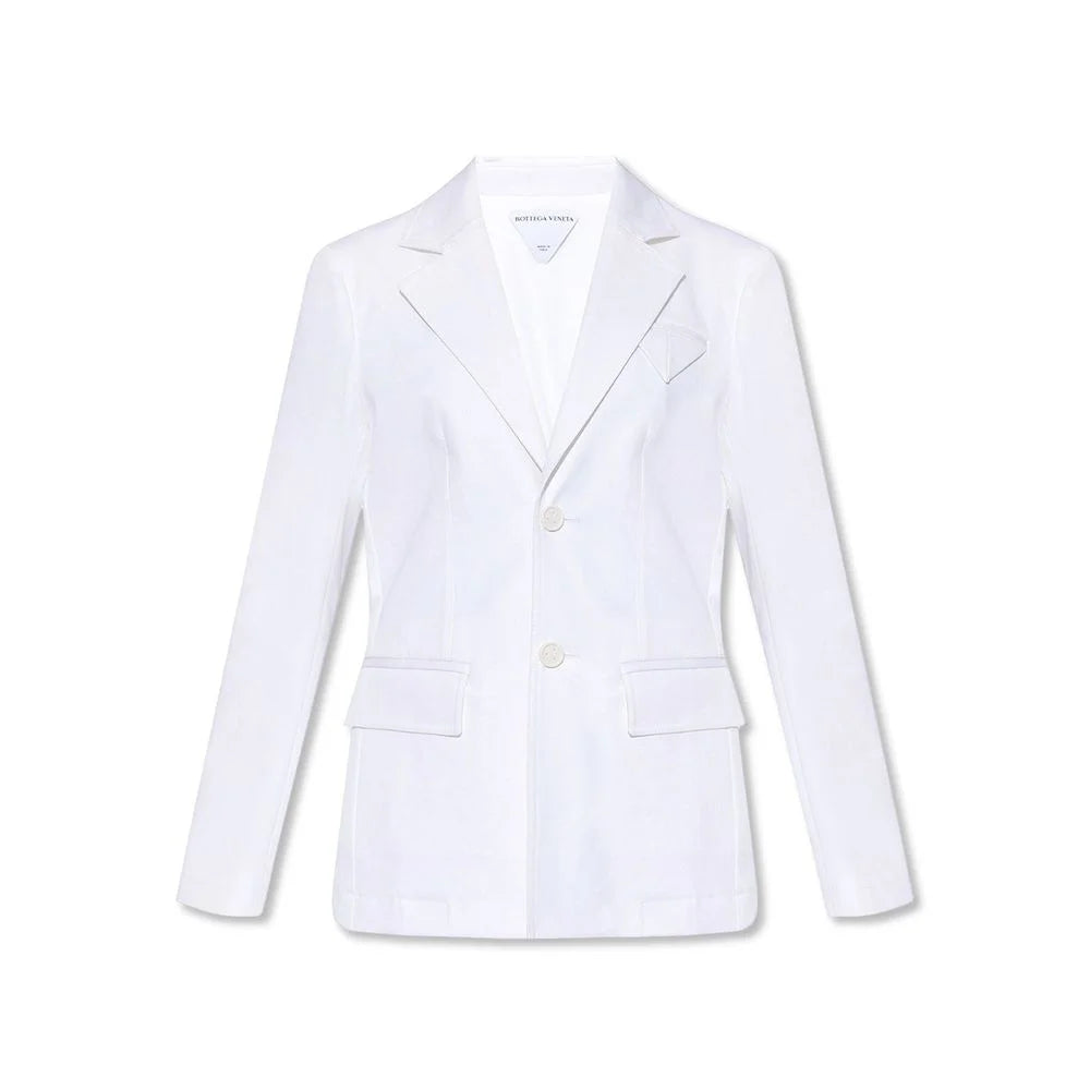 Bottega Veneta Hvit Bomull Blazer - 42