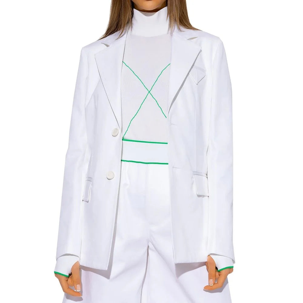 Bottega Veneta Hvit Bomull Blazer - 42