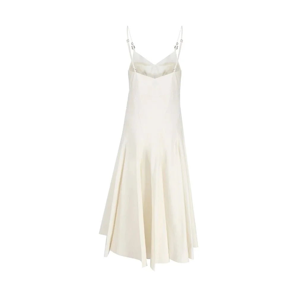 Bottega Veneta White Cotton Casual Dress