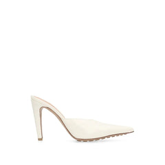 Bottega Veneta White Leather Mules - EU39.5/US9.5