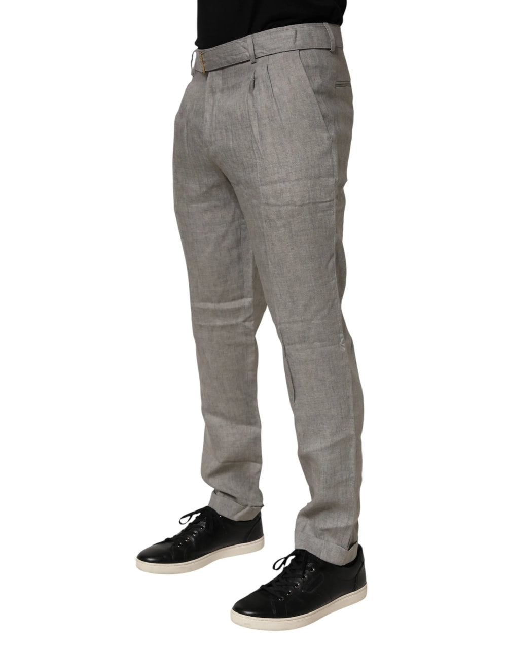 Briglia 1949 Gray Mid Waist Dress Formal Skinny Men Pants - IT48 | M - Trousers