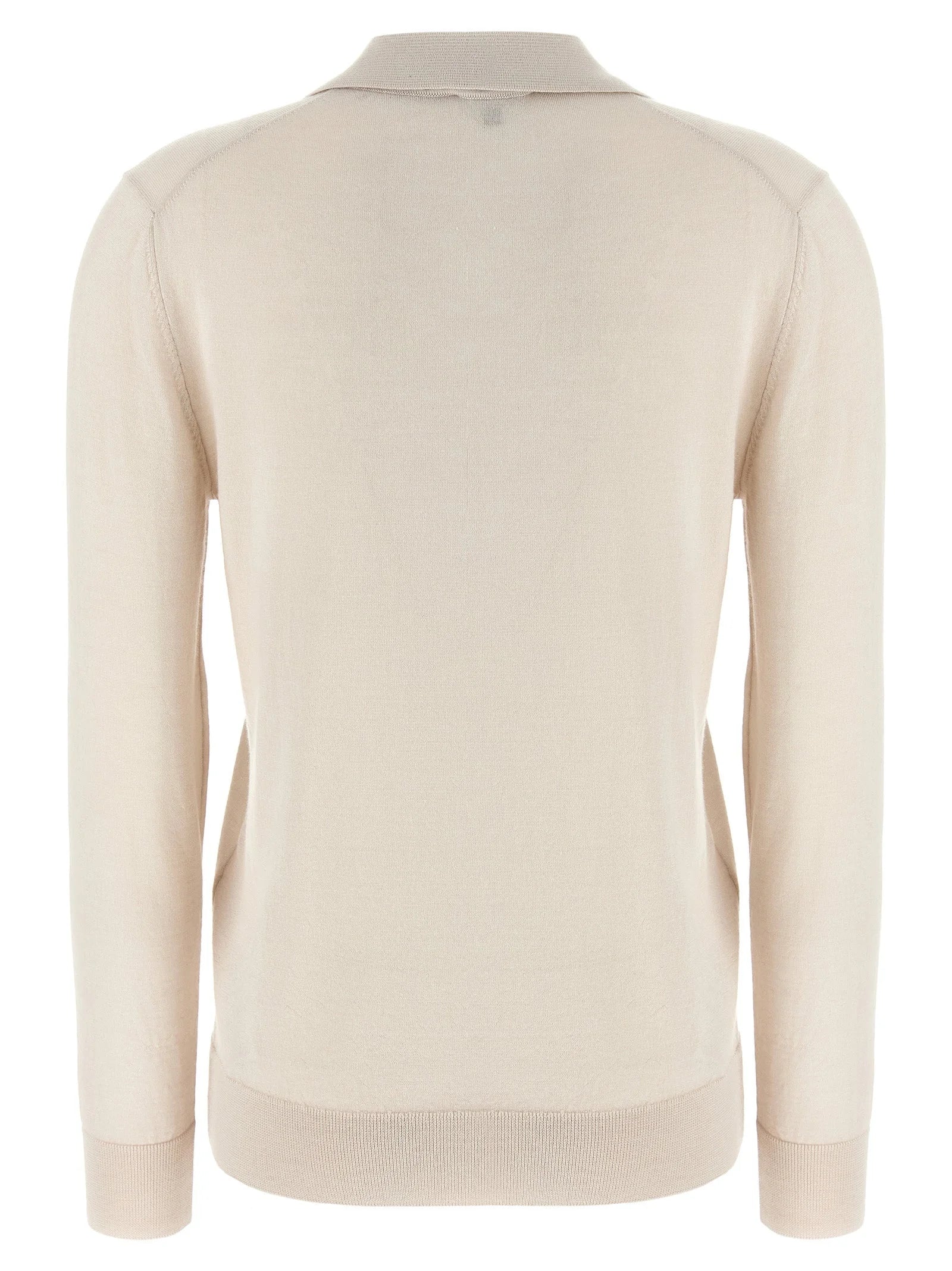 Brioni Beige Cashmere Polo Shirt