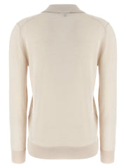 Brioni Beige Cashmere Polo Shirt