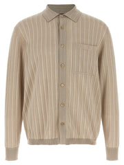 Brioni Beige Cotton Blouse - IT52 | XL