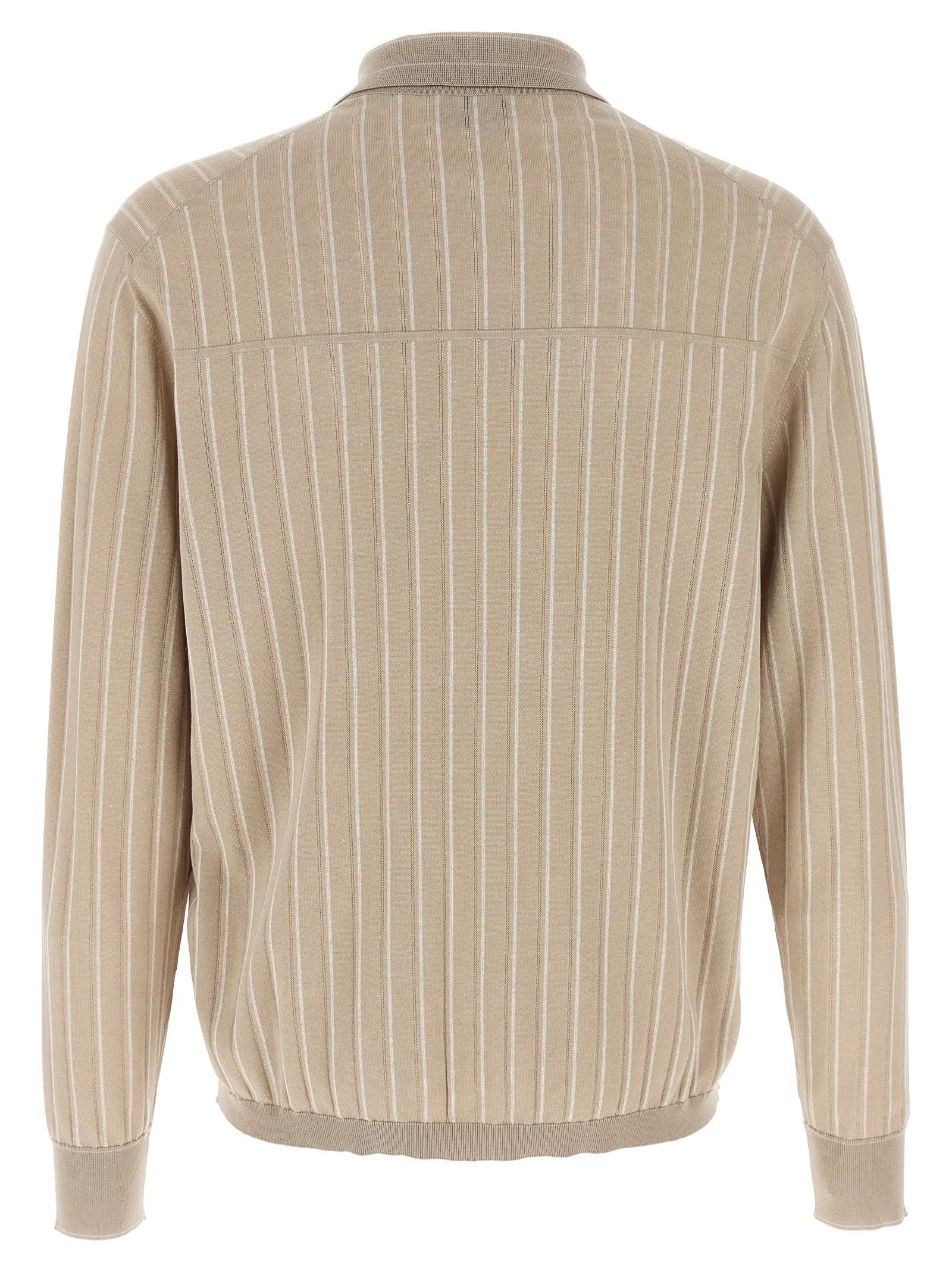 Brioni Beige Cotton Blouse - IT52 | XL