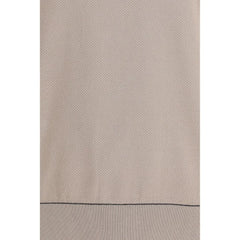 Brioni Beige Cotton Polo Shirt