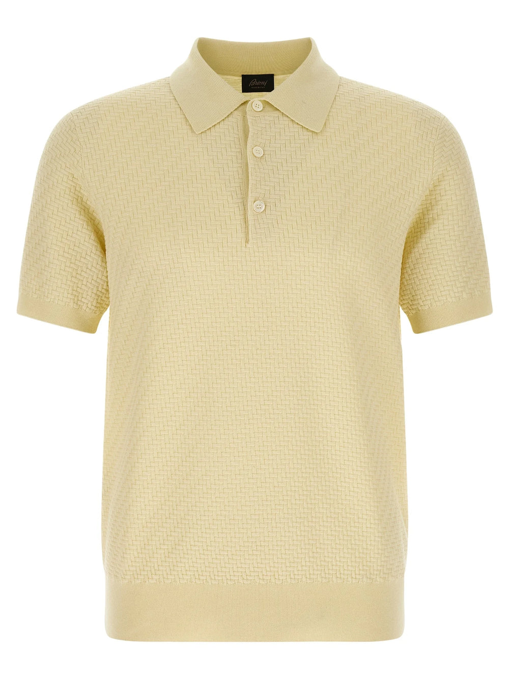 Brioni Bicolor Cotton Polo Shirt