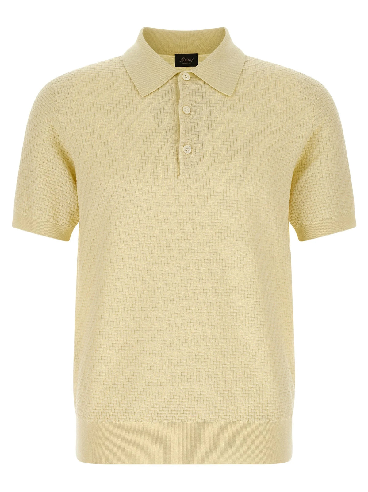 Brioni Bicolor Cotton Polo Shirt