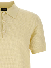 Brioni Bicolor Cotton Polo Shirt