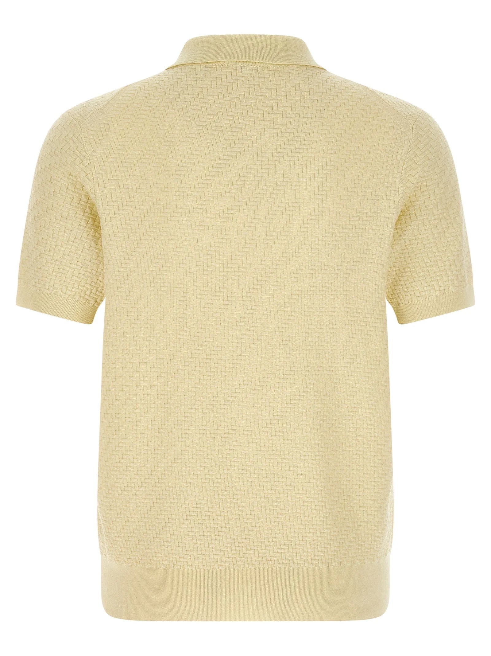 Brioni Bicolor Cotton Polo Shirt