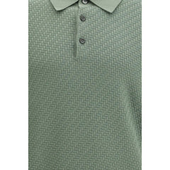 Brioni Bicolor Cotton Polo Shirt - IT52 | XL