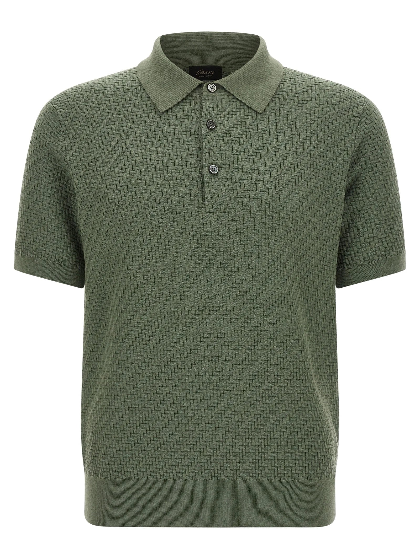 Brioni Bicolor Cotton Polo Shirt - XXL
