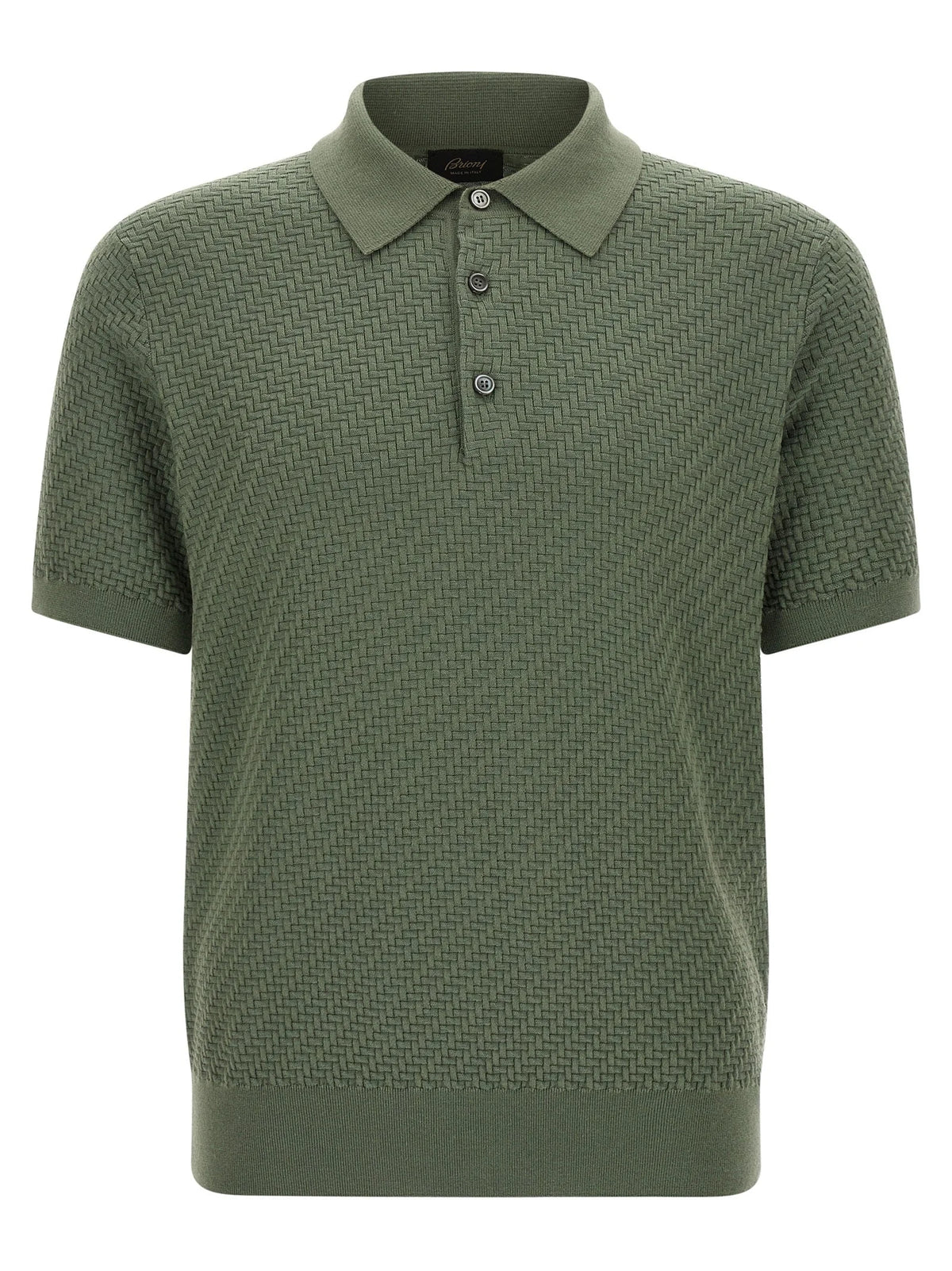 Brioni Bicolor Cotton Polo Shirt - XXL