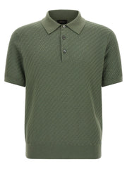 Brioni Bicolor Cotton Polo Shirt - XXL
