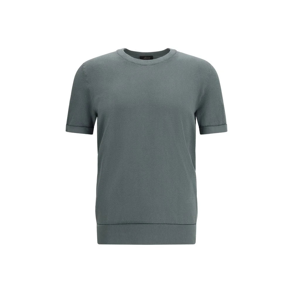 T-shirt bicolor en coton Brioni