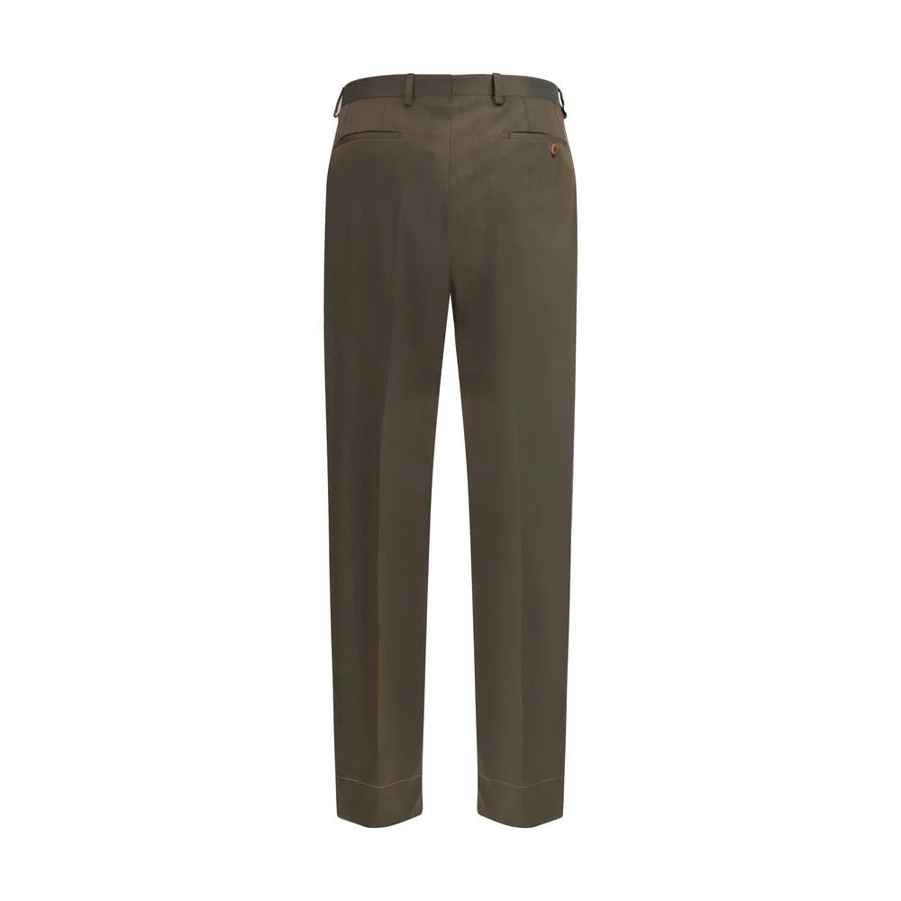 Brioni Bicolor Fleece Wool Casual Pants