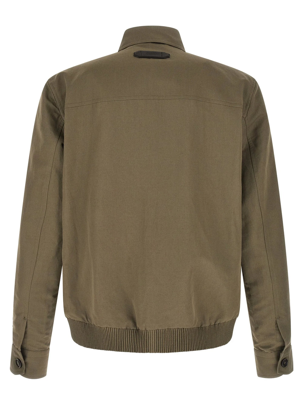 Brioni Bicolor Linen Full-Length Jacket