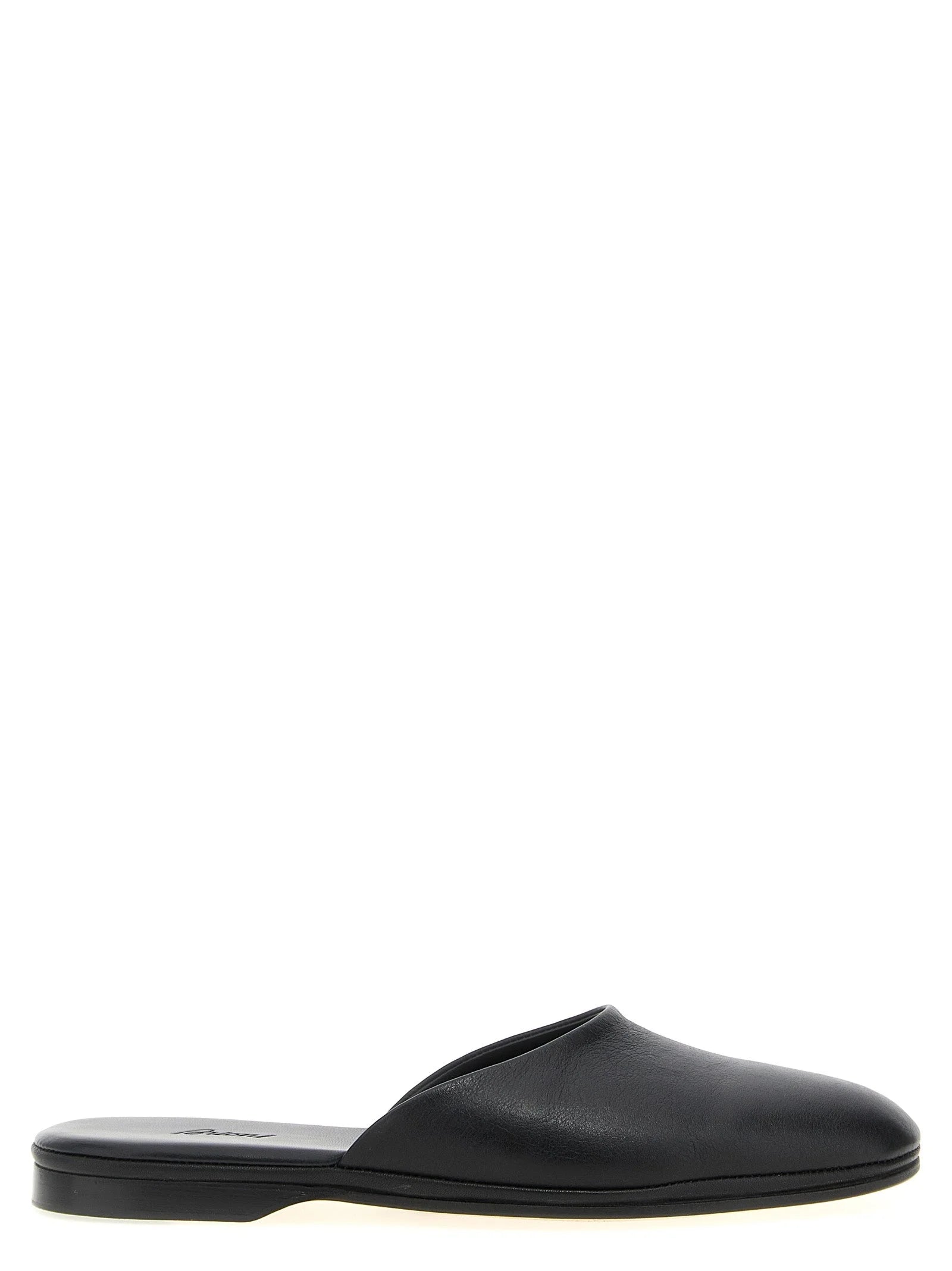 Brioni Black Calfskin Mules - EU37/US7