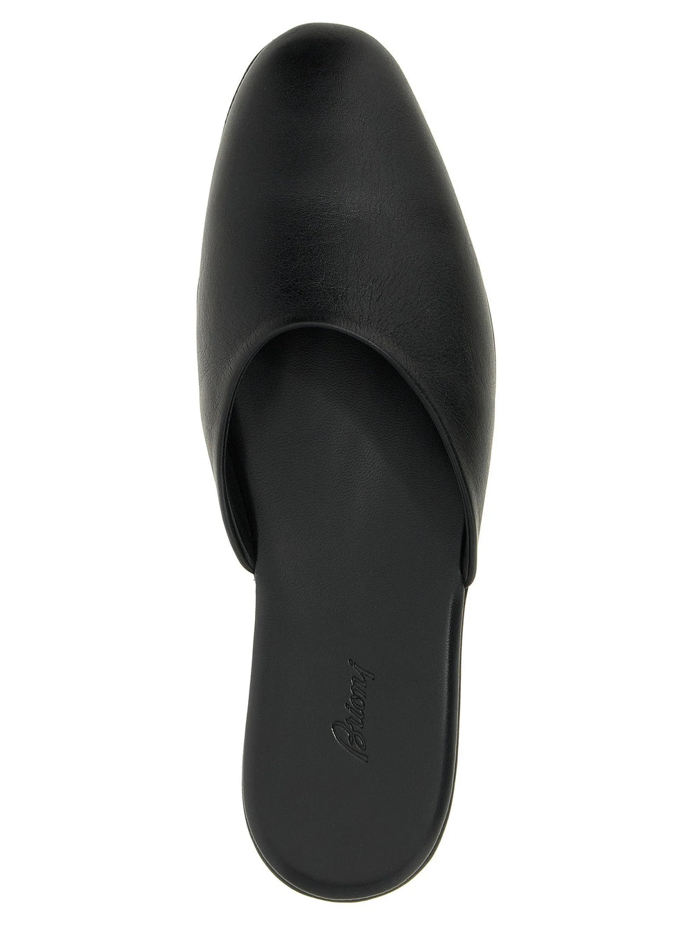 Brioni Black Calfskin Mules - EU37/US7