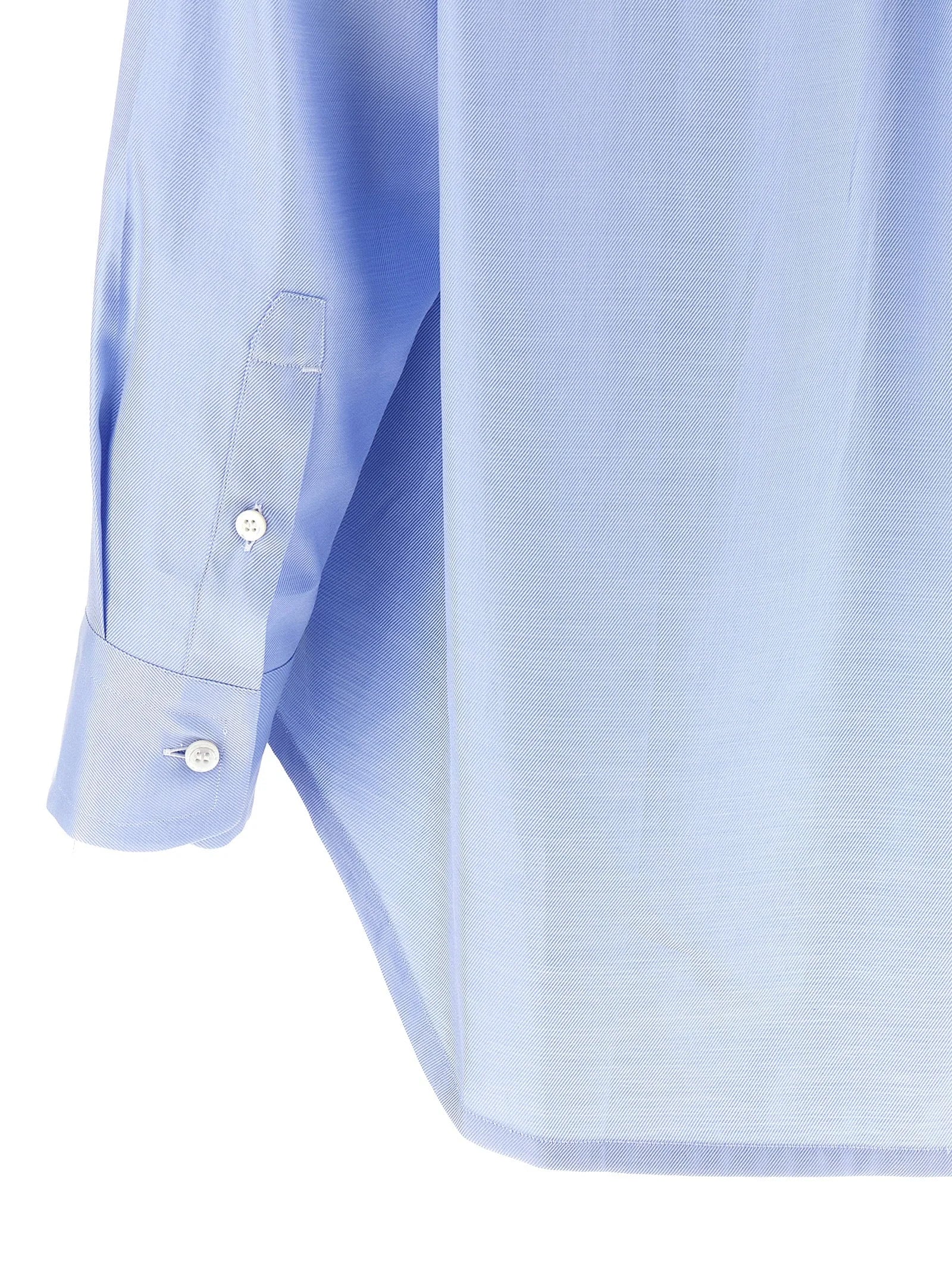 Brioni Blue Cotton Blouse - IT44